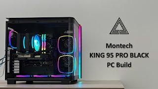 預算41.5K/41500組電腦 黑色海景房電競主機 intel i5-14400F+RTX4060TI+Montech KING 95 PRO 電腦組裝ep11