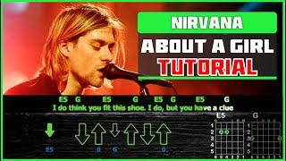 Как Играть Nirvana - About A Girl на Гитаре | Guitar Tutorial (табы, аккорды и бой) | Acoustic cover