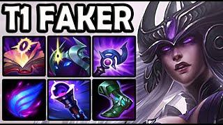 T1 Faker SYNDRA MID vs ORIANNA - Ranked Korea 