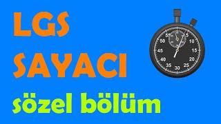 LGS Deneme Sayacı | 1. Oturum (Sözel Bölüm) | 75 Dakika