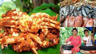 ಹಳ್ಳಿ ಸ್ಟೈಲ್ ಏಡಿ ಸುಕ್ಕ | Village Sytle Crab Sukka | Denji Sukka | Halli Mane