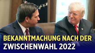 Trump: Gouverneur von Florida möglicher Partner für Präsidentschaftswahl 2024