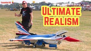 ULTIMATE REALISM ! GIANT 1:5 scale RC F-16 flown by Steve Kilbon | Southern Model Show 2024