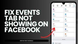 Fix Events Tab Not Showing On Facebook