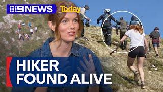 Hero hiker recalls moment she recognised missing man | 9 News Australia