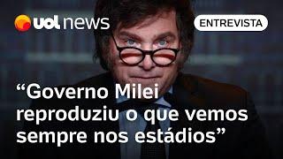 Vice de Milei defende canto racista de jogadores; 'É além do futebol; é questão cultural' | Análise