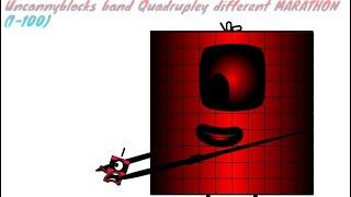 Uncannyblocks band Quadrupley different MARATHON! (1-100)