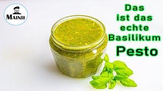 Basilikum Pesto selber machen mit Parmesan und Pinienkernen [Rezept]