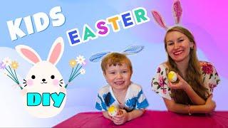 Easter Egg Coloring DIY Ideas for Kids with Baby Vova