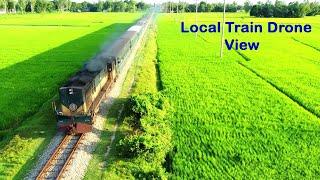 Local Train Drone View | DJI Drone Video | DJI Mavic Mini Wonderful Train Video