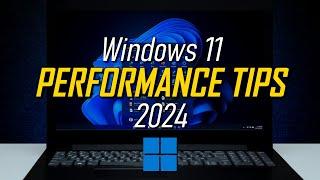 How to SPEED UP Windows 11 to IMPROVE PERFORMANCE! 2024