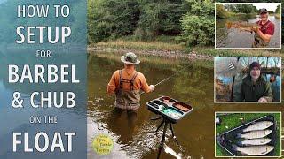 Float Setup For Barbel & Big Chub - How To Catch Big River Fish Trotting The Stick Float - Fishing