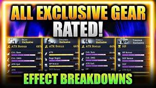 ALL EXCLUSIVE GEAR RATED - Full Breakdowns & Effect Reviews ⁂ Watcher of Realms