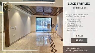 Unbelievable Duplex in South Delhi: GK 635 Sq Yards Basement Ground Floor