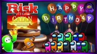  BIRTHDAY STREAM! Playing FREE Multiplayer Games like Among Us, RISK, Fall Guys, CATAN or Others!