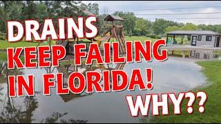 Best Florida Tropical Storm Yard Drain - Super Sump 4 Way Catch Basin  [Hurricane Beryl Results]