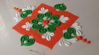 simple rangoli designs | rangoli designs  | easy kolam #rangoli #rangolidesigns