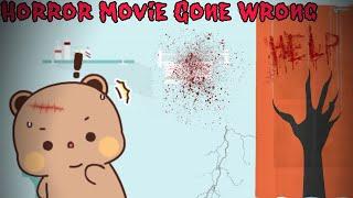 Horror Movie Gone Wrong ️ |Peach Goma| |Bubuanddudu| |Animation|