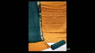 #Bandhani print churidar materials Price-1050 #freeshipping For order WhatsApp -6282587470