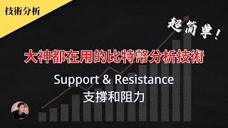 大神都用這個技術分析比特幣！新手學了馬上可以分析交易！超簡單！Support Resistance 支撐和阻力【加密貨幣技術分析】| Nicky帶你飛【Winnance】