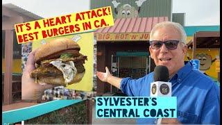 Best Hamburgers in The Central Coast? Sylvester's Heart Attack burger! #hamburger #food #california