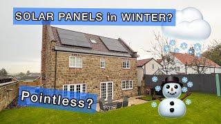 SOLAR PANELS in WINTER - Our Experience