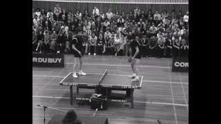 FUNNY TABLE TENNIS BLACK & WHITE MATCH