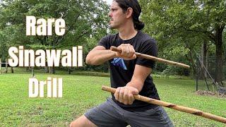 Secret Double Stick Sinawali Drill - Kali Stick Fighting