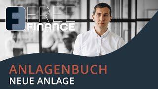 FreeFinance Tutorial - Anlagenbuch: Neue Anlagen