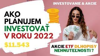 Ako a do čoho plánujem investovať v roku 2022 | Akcie ETF Dlhopisy a Nehnuteľnosti | Ep.17