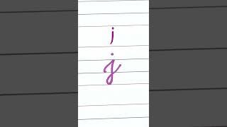 j - cursive writing small a to z | cursive handwriting practice #lNRCursivegraphy #shorts