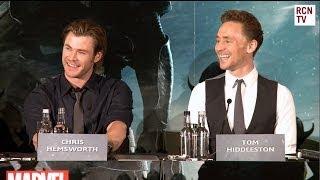 Kid in Thor Costume asks Chris Hemsworth & Tom Hiddleston If They're Really Brothers