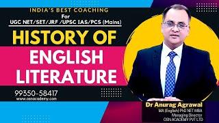 History of English Literature ||  UGC NET/SET/JRF /UPSC IAS/PCS (Mains)