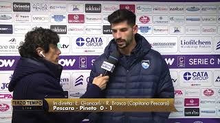 Pescara - Pineto 0-1 Brosco: "Sul gol voglio rivedere l’azione"