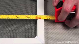 Measuring from Existing Window Screen