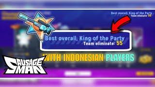 WOW 55 ELIMINATION  with INDONESIAN PLAYER'S  | SAUSAGE MAN