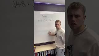 Subtracting Surds - #maths #gcse #tutor #higher #surds #stem