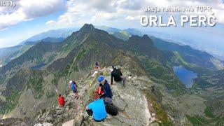 Orla Perć - rescue operation of the Tatra Volunteer Emergency Service helicopter, Poland [1080p]