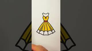  ASMR: Coloring a Glamorous Dress 