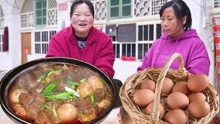 [Xia Jie in northern Shaanxi] 10kg spareribs and 5kg of native eggs are made of ”stewed eggs with s