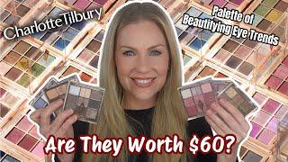 *NEW* Charlotte Tilbury Beautifying Eye Trend Palettes \ All SIX Palettes \ Are They Worth $60?