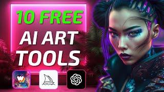 10 Best FREE AI Art Generators | Midjourney vs DALL-E 2 vs Stable Diffusion vs 7 more!