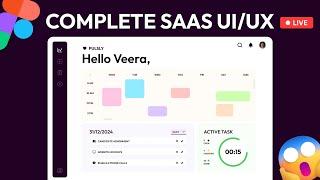  Designing a Productivity Tracker SaaS App UI for 2025 in Figma for Beginners 