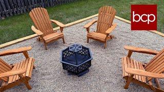 Adirondack Wooden Chair by Best Choice Products  - enhance your fire pit!