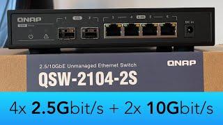 2.5GbE und SFP+ in einem Switch - QNAP QSW-2104-2S im Test