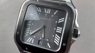 Cartier Santos de Cartier Large Grey ADLC WSSA0037 Cartier Watch Review