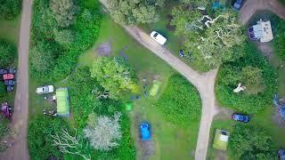 New forest, Hollands Wood Campsite, KF101 drone footage.