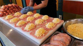 치즈 돈가스 장인 / cheese pork cutlet master / korean street food