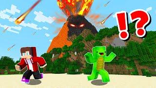 JJ and Mikey Vs EPIC VOLCANO CHALLENGE in Minecraft / Maizen Minecraft