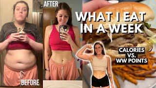 WHAT I EAT IN A WEEK | New WeightWatchers Plan POINTS vs CALORIES, MACROS | Weight Loss Journey